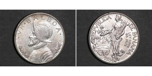 1 Balboa Panama Argent Vasco Núñez de Balboa (1475 – 1519)