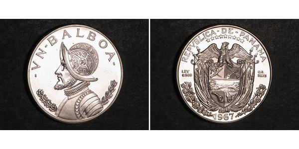 1 Balboa Panama Argent Vasco Núñez de Balboa (1475 – 1519)