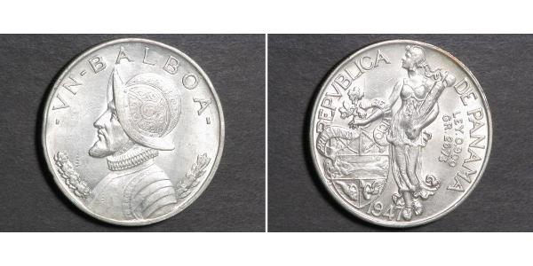 1 Balboa Panama Argent Vasco Núñez de Balboa (1475 – 1519)