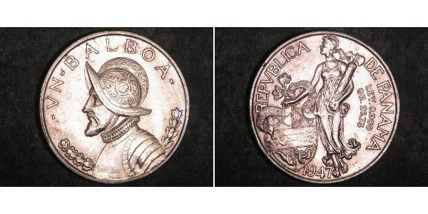 1 Balboa Panama Argent Vasco Núñez de Balboa (1475 – 1519)