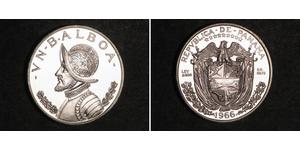 1 Balboa Panamá Argento Vasco Núñez de Balboa (1475 – 1519)