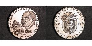 1 Balboa Panamá Argento 