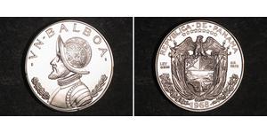 1 Balboa Panamá Argento Vasco Núñez de Balboa (1475 – 1519)