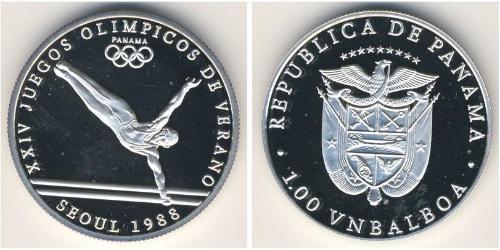 1 Balboa Panamá Argento 