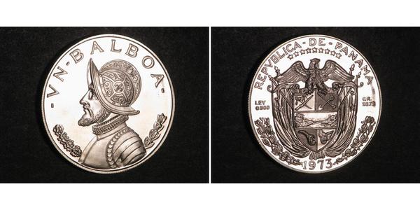 1 Balboa Panamá Argento Vasco Núñez de Balboa (1475 – 1519)