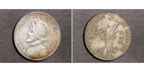 1 Balboa Panamá Argento Vasco Núñez de Balboa (1475 – 1519)