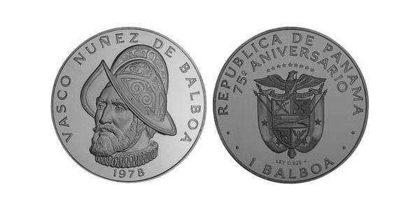 1 Balboa Republic of Panama Copper/Nickel Vasco Núñez de Balboa (1475 – 1519)