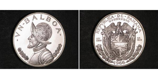 1 Balboa Panamá Plata Vasco Núñez de Balboa (1475 – 1519)