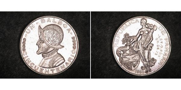 1 Balboa Panamá Plata Vasco Núñez de Balboa (1475 – 1519)