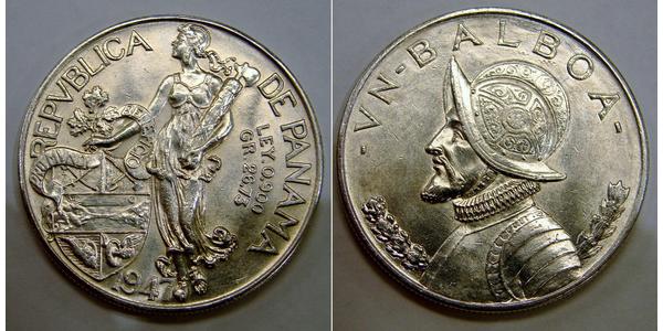 1 Balboa Panamá Plata Vasco Núñez de Balboa (1475 – 1519)
