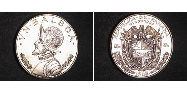 1 Balboa Panamá Plata Vasco Núñez de Balboa (1475 – 1519)