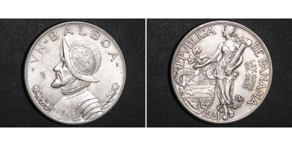 1 Balboa Panamá Plata Vasco Núñez de Balboa (1475 – 1519)