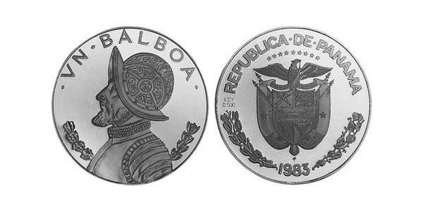 1 Balboa Panamá Plata Vasco Núñez de Balboa (1475 – 1519)