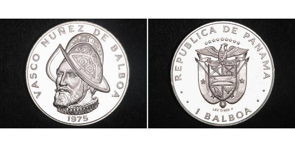 1 Balboa Panamá Plata Vasco Núñez de Balboa (1475 – 1519)