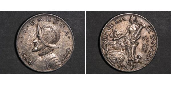 1 Balboa Panama Silber Vasco Núñez de Balboa (1475 – 1519)