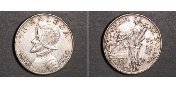 1 Balboa Panama Silber Vasco Núñez de Balboa (1475 – 1519)