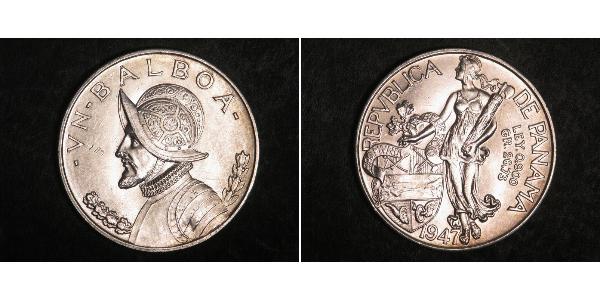 1 Balboa Panama Silber Vasco Núñez de Balboa (1475 – 1519)