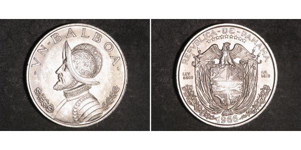 1 Balboa Panama Silber Vasco Núñez de Balboa (1475 – 1519)