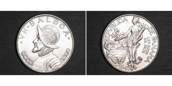 1 Balboa Panama Silber Vasco Núñez de Balboa (1475 – 1519)