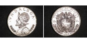 1 Balboa Republic of Panama Silver Vasco Núñez de Balboa (1475 – 1519)