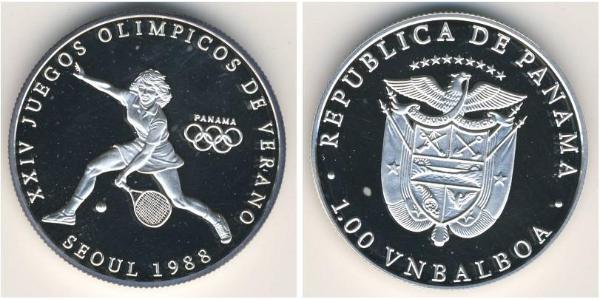 1 Balboa Republic of Panama Silver 