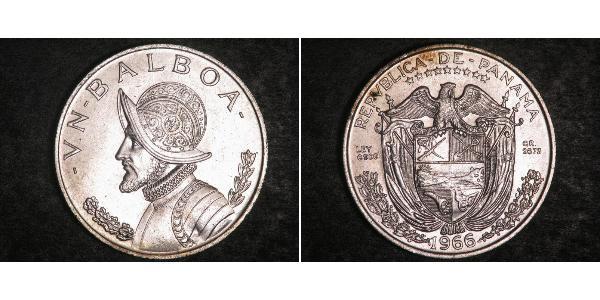 1 Balboa Republic of Panama Silver Vasco Núñez de Balboa (1475 – 1519)
