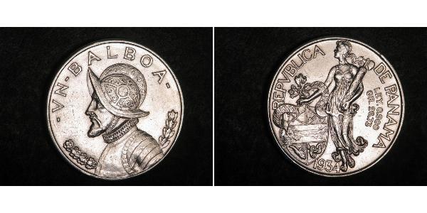 1 Balboa 巴拿马 銀 瓦斯科·努涅斯·德·巴尔沃亚