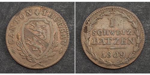 1 Batz Suiza Vellón Plata 