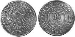 1 Batzen 奥格斯堡 (1276 - 1803 Augsburg) 銀 查理五世 (神圣罗马帝国) (1500 - 1558)