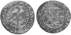 1 Batzen 奥格斯堡 (1276 - 1803 Augsburg) 銀 馬克西米利安一世 (神聖羅馬帝國)  (1459 - 1519)
