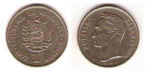 1 Bolivar Venezuela Nickel 