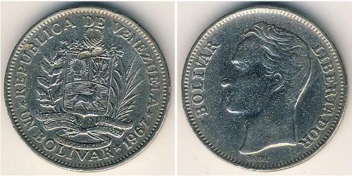 1 Bolivar Venezuela Nickel 