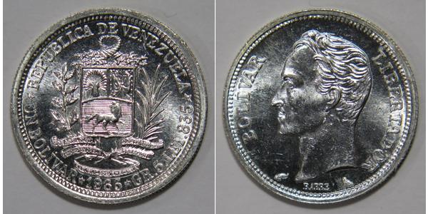 1 Bolivar Venezuela Silber 