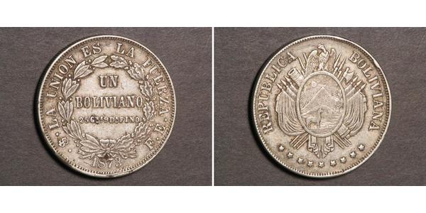 1 Boliviano Bolivie (1825 - ) Argent 