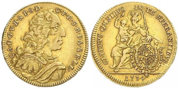 1 Carolin Electorate of Bavaria (1623 - 1806) Gold 