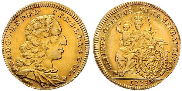 1 Carolin Électorat de Bavière (1623 - 1806) Or 
