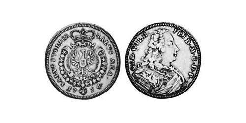 1 Carolin Principato di Ansbach (1398–1792) Oro Carlo Guglielmo Federico di Brandeburgo-Ansbach(1712 – 1757)