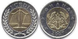 1 Cedi Ghana  