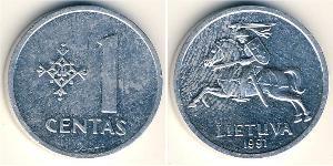 1 Cent Lituania (1991 - ) Alluminio 