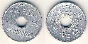 1 Cent French Indochina (1887-1954) Aluminium 