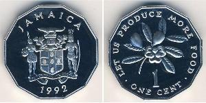 1 Cent Jamaica (1962 - ) Aluminium 