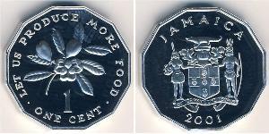 1 Cent Jamaica (1962 - ) Aluminium 