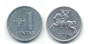 1 Cent Litauen (1991 - ) Aluminium 