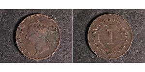 1 Cent British Honduras (1862-1981) Bronce Victoria (1819 - 1901)