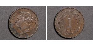 1 Cent British Honduras (1862-1981) Bronce Victoria (1819 - 1901)