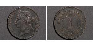 1 Cent British Honduras (1862-1981) Bronce Victoria (1819 - 1901)