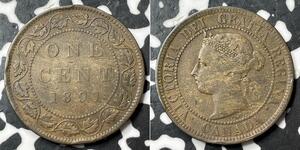 1 Cent Canadá Bronce Victoria (1819 - 1901)