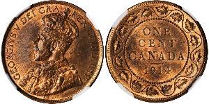 1 Cent Canadá Bronce Jorge V (1865-1936)