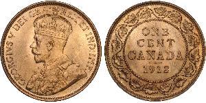 1 Cent Canadá Bronce Jorge V (1865-1936)