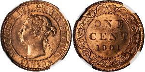 1 Cent Canadá Bronce Victoria (1819 - 1901)